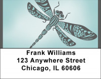 Dragonfly Blues Address Labels | LBQBS-07