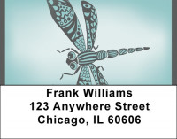 Dragonfly Blues Address Labels | LBQBS-07