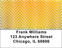 Happiness In Harringbone Address Labels | LBQBS-13