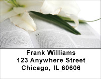 Lily Boquet On Holy Bible Address Labels | LBREL-11