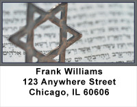 Star Of David Address Labels | LBREL-12