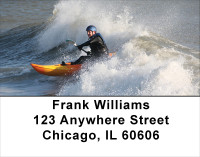 Kayak Wave Surfing Address Labels | LBSAI-07