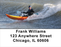 Kayak Wave Surfing Address Labels | LBSAI-07