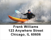 Kayak Wave Surfing Address Labels | LBSAI-07