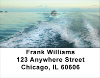 Boat Wakes Address Labels | LBSAI-11