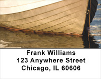 Moored Fishing Boats Address Labels | LBSAI-13