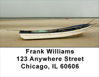 Moored Fishing Boats Address Labels | LBSAI-13