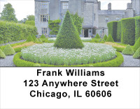European Castles Topiary Gardens Address Labels | LBSCE-13