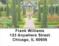 European Castles Topiary Gardens Address Labels | LBSCE-13