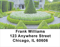 European Castles Topiary Gardens Address Labels | LBSCE-13