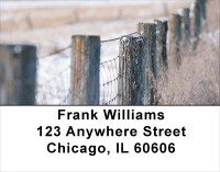 Barbed Wire Fences Address Labels | LBSCE-36
