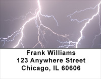 Electrical Storm Address Labels | LBSCE-38
