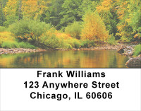 Mountain Brook In Fall Address Labels | LBSCE-44