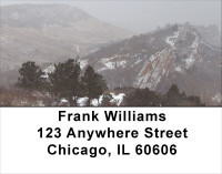 Wintered Foothills Address Labels | LBSCE-49