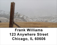 Wintered Foothills Address Labels | LBSCE-49