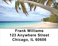 Palms On Beach Address Labels | LBSCE-54