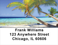 Palms On Beach Address Labels | LBSCE-54