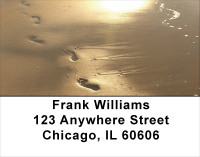 Footprints In The Sand Address Labels | LBSCE-55