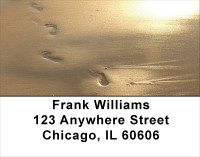Footprints In The Sand Address Labels | LBSCE-55
