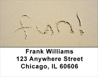 Messages In Sand Address Labels | LBSCE-57