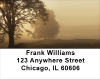 Foggy Riverbank Address Labels | LBSCE-70