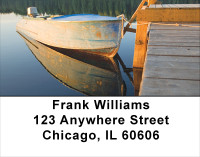 Vintage Fishing Boats Address Labels | LBSCE-74
