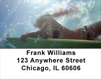 Duck Diving Address Labels | LBSPO-33