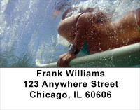 Duck Diving Address Labels | LBSPO-33