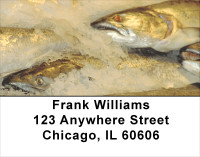Trout On Ice Address Labels | LBSPO-38