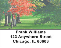 Golf Courses In Autumn Address Labels | LBSPO-41