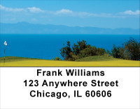 Golfers View Of Catalina Island Address Labels | LBSPO-43