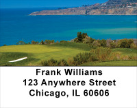 Golfers View Of Catalina Island Address Labels | LBSPO-43
