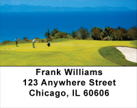 Golfers View Of Catalina Island Address Labels | LBSPO-43