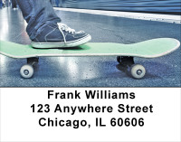 Skateboarding Address Labels