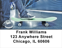 Skateboarding Address Labels | LBSPO-61