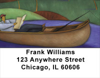 Lazy Day Fishing Address Labels | LBSPO-64