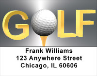 G-O-L-F Address Labels | LBSPO-68