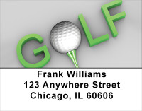 G-O-L-F Address Labels | LBSPO-68