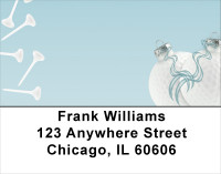 Golf Christmas Ornaments Address Labels | LBSPO-69