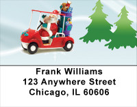 Santa's Slackin' Address Labels | LBSPO-72