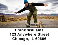 Highway On Skateboard Address Labels | LBSPO-76