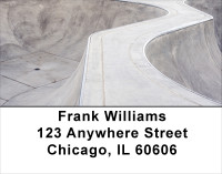 Skateboarding Concrete Address Labels | LBSPO-79