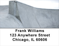 Skateboarding Concrete Address Labels | LBSPO-79