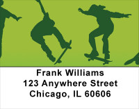 Skateboards Going Green Address Labels | LBSPO-80