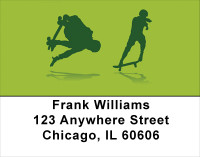Skateboards Going Green Address Labels | LBSPO-80