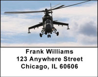 Military Choppers Address Labels | LBTRA-21