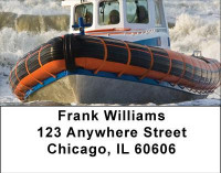 Coast Guard During Storm Address Labels | LBTRA-25