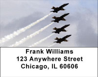 Navy Stunt Planes Address Labels | LBTRA-30