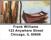 Canoe In Fall Address Labels | LBTRA-33