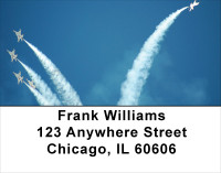 Stunt Planes In Action Air Force address labels | LBTRA-34